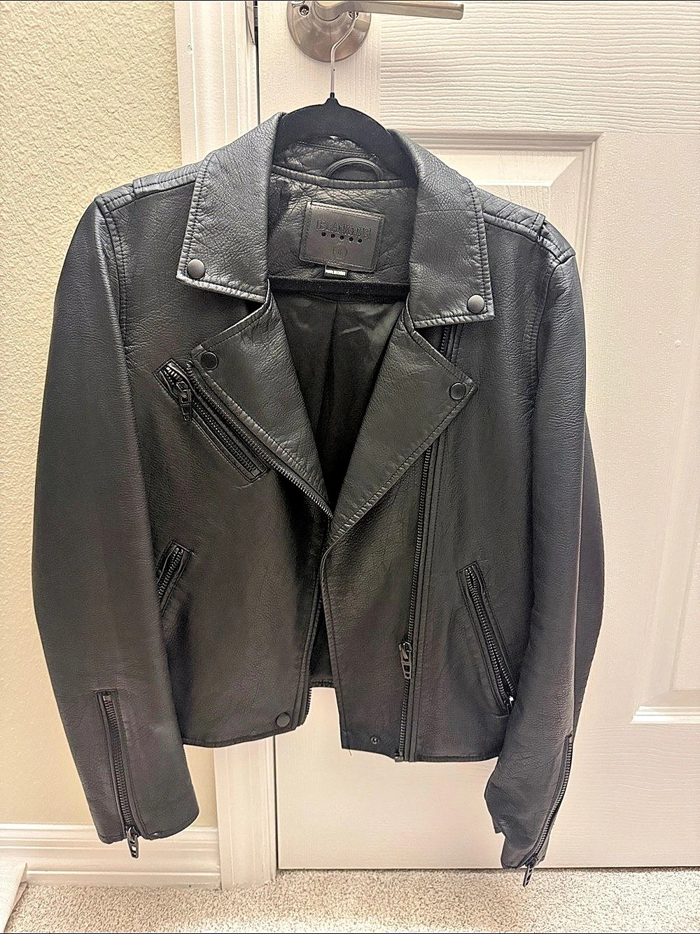 Blank NYC Black Leather Moto Jacket